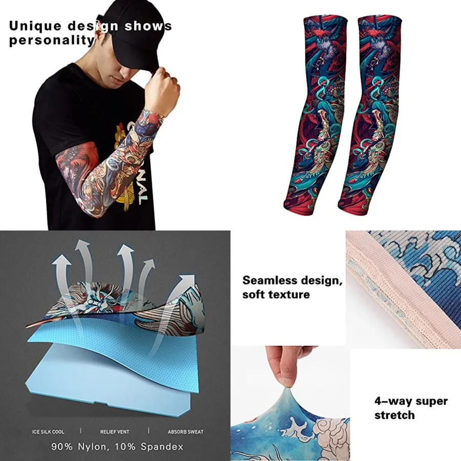 UV Sun Protection Arm Sleeves for Men Women-UPF 50+ Sports Compression Cooling Sleeve-Unique TATTOO SLEEVE gift
UV Sun Protection Arm Sleeves for Men Women-UPF 50+ Sports Compression Cooling Sleeve-Unique TATTOO SLEEVE gift