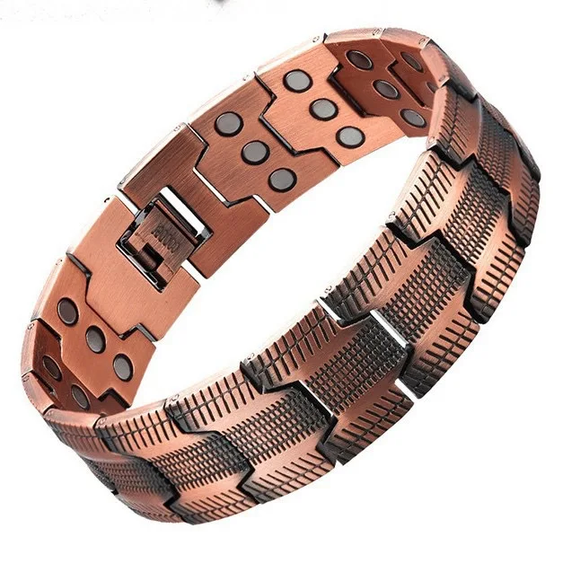 Fashion Male Pure Copper Magnet Bracelet Vintage Energy Healing Magnetic Wristband High Quality Health Care Daily Wear Jewelry
Fashion Male Pure Copper Magnet Bracelet Vintage Energy Healing Magnetic Wristband High Quality Health Care Daily Wear Jewelry