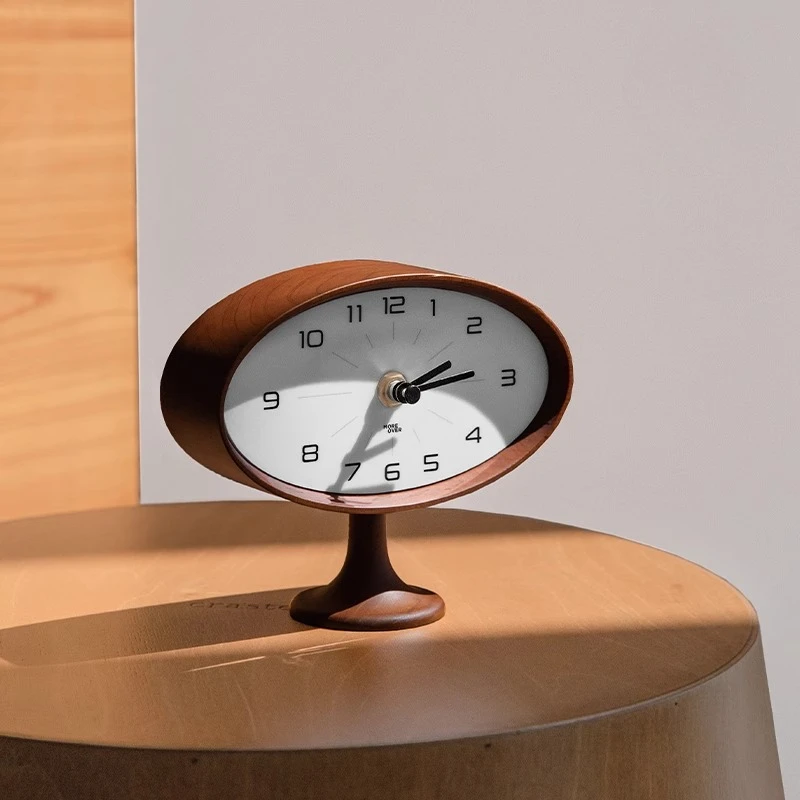 Olive retro desktop clock living room bedroom entrance solid wood ornament
Olive retro desktop clock living room bedroom entrance solid wood ornament