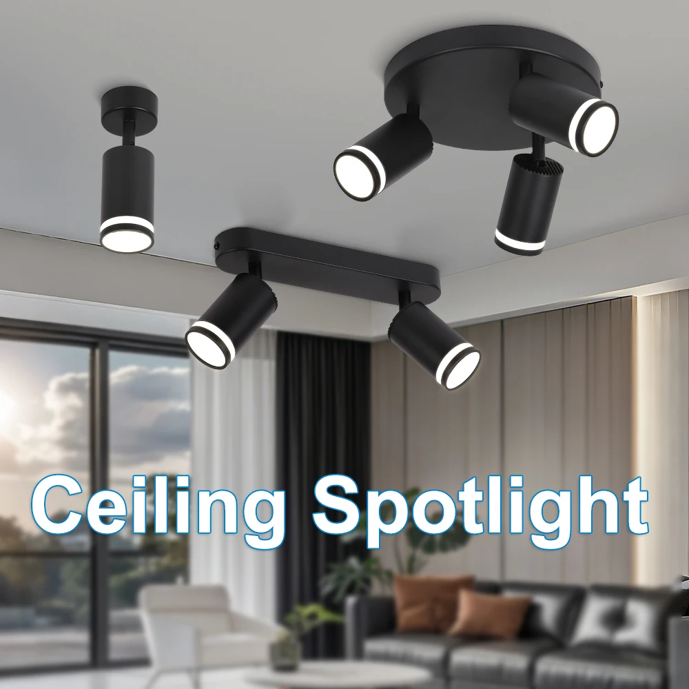 Modern Ceiling Spotlight Replaceable Bulb Spot Lamp Gu10 Bracket Spotlights LED Ceiling Lighting For Living Room Bedroom Kitchen
Modern Ceiling Spotlight Replaceable Bulb Spot Lamp Gu10 Bracket Spotlights LED Ceiling Lighting For Living Room Bedroom Kitchen