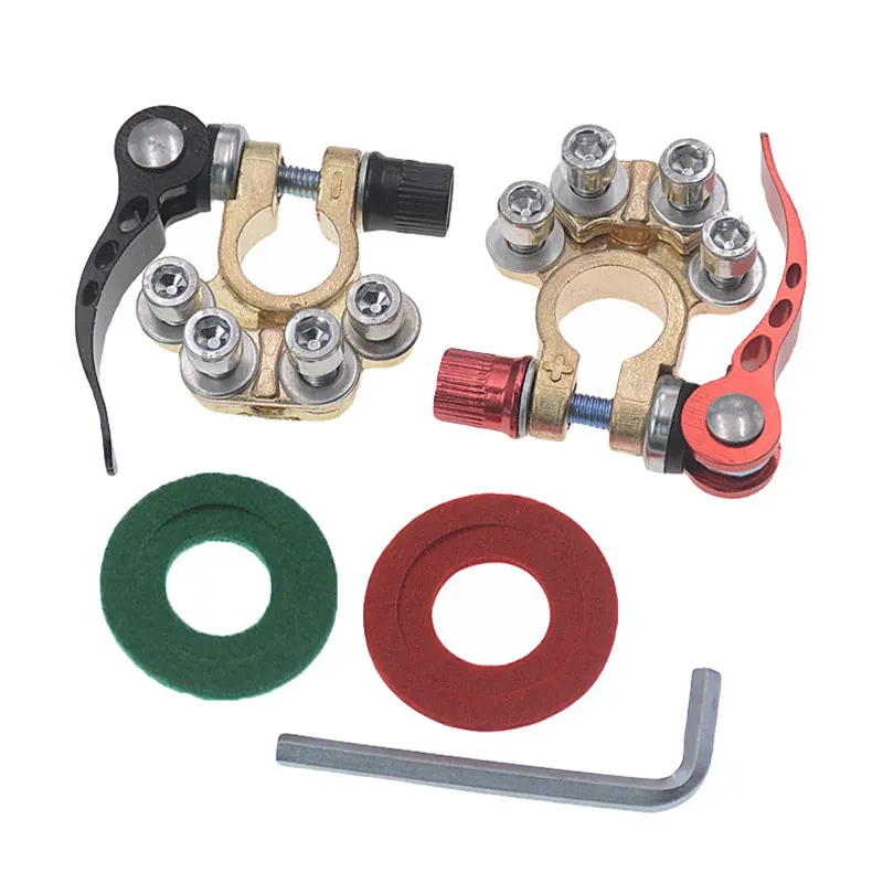 2 шт. быстросъемных разъемов для автомобильных аккумуляторных клемм 12В/24В, положительные и отрицательные клеммы для аккумуляторных кабелей
2 шт. быстросъемных разъемов для автомобильных аккумуляторных клемм 12В/24В, положительные и отрицательные клеммы для аккумуляторных кабелей