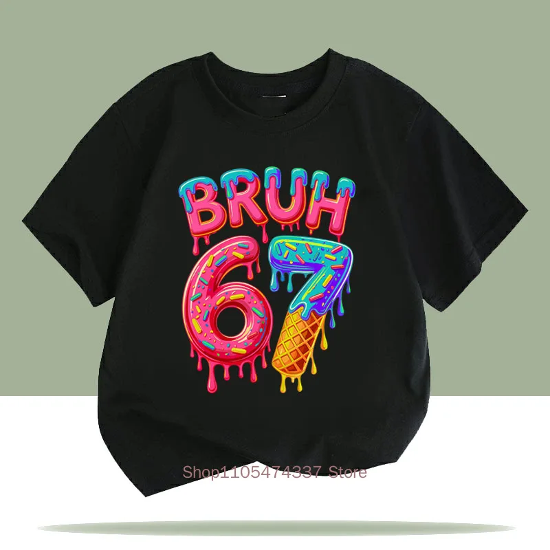 Bruh Six Seven Print T-shirts for Girls Summer Children Cute Funny Colorful Tops Kids Comfortable O-Neck Short Sleeve T-shirts
Bruh Six Seven Print T-shirts for Girls Summer Children Cute Funny Colorful Tops Kids Comfortable O-Neck Short Sleeve T-shirts