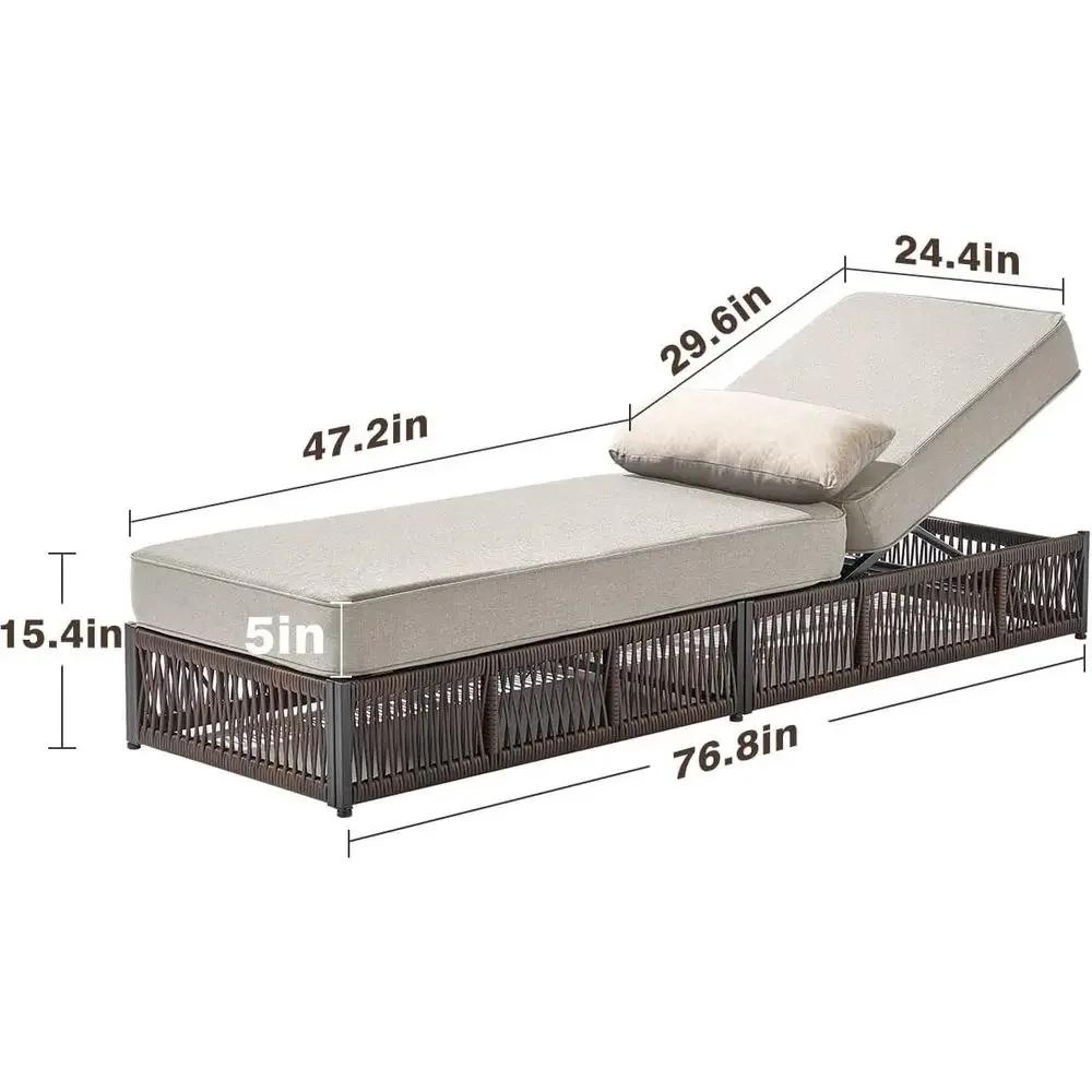 Activity ProductLuxury With 5 Inch Thickened Cushions - 1 Set High Back Brown Wicker Patio Recliners Rattan Reclining Chairs Por
Activity ProductLuxury With 5 Inch Thickened Cushions - 1 Set High Back Brown Wicker Patio Recliners Rattan Reclining Chairs Por