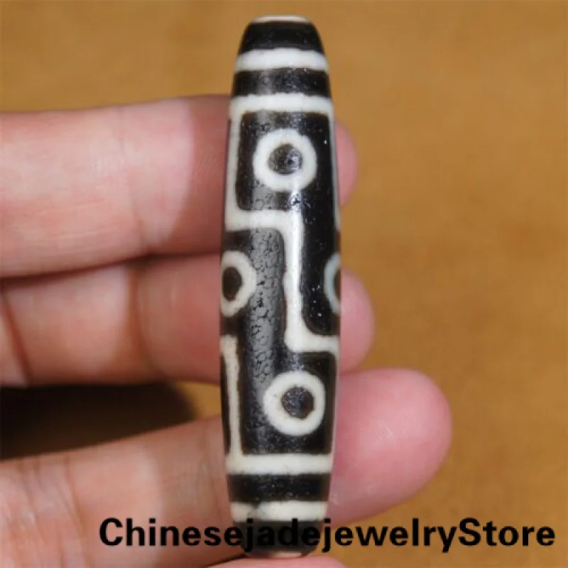 Ancient Tibetan DZI Beads Old Agate Lucky 9 Eye Totem Amulet Pendant GZI 59×13mm
Ancient Tibetan DZI Beads Old Agate Lucky 9 Eye Totem Amulet Pendant GZI 59×13mm