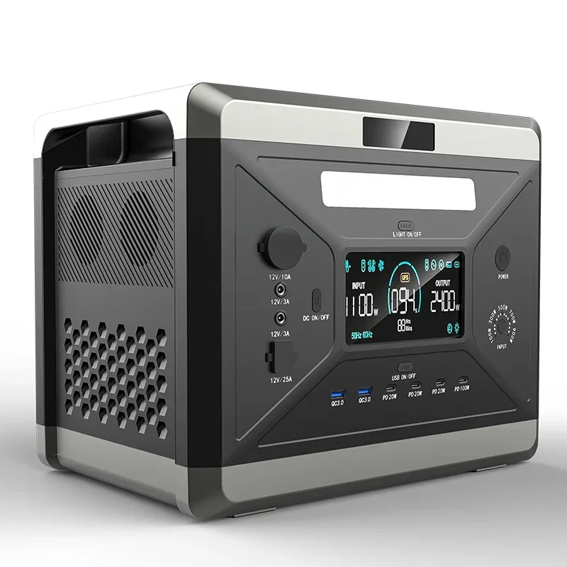 High Quality Solar Generator Lifepo4 2400W Fast Charging Outdoor Energy Storage Solar Energy System for House
High Quality Solar Generator Lifepo4 2400W Fast Charging Outdoor Energy Storage Solar Energy System for House