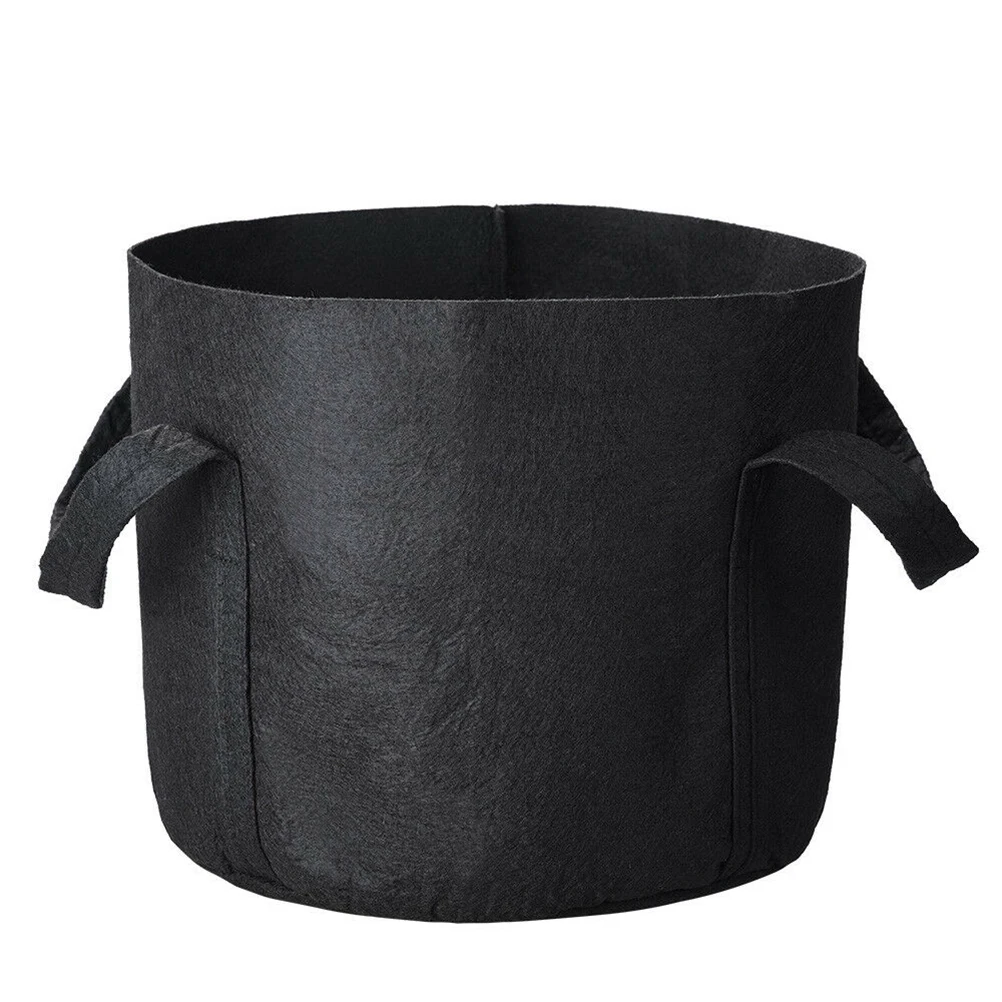 5 PCS Beauty Bag Felt Planting Flowerpot Round Garden Planter Black Pouch Hanging 
5 PCS Beauty Bag Felt Planting Flowerpot Round Garden Planter Black Pouch Hanging