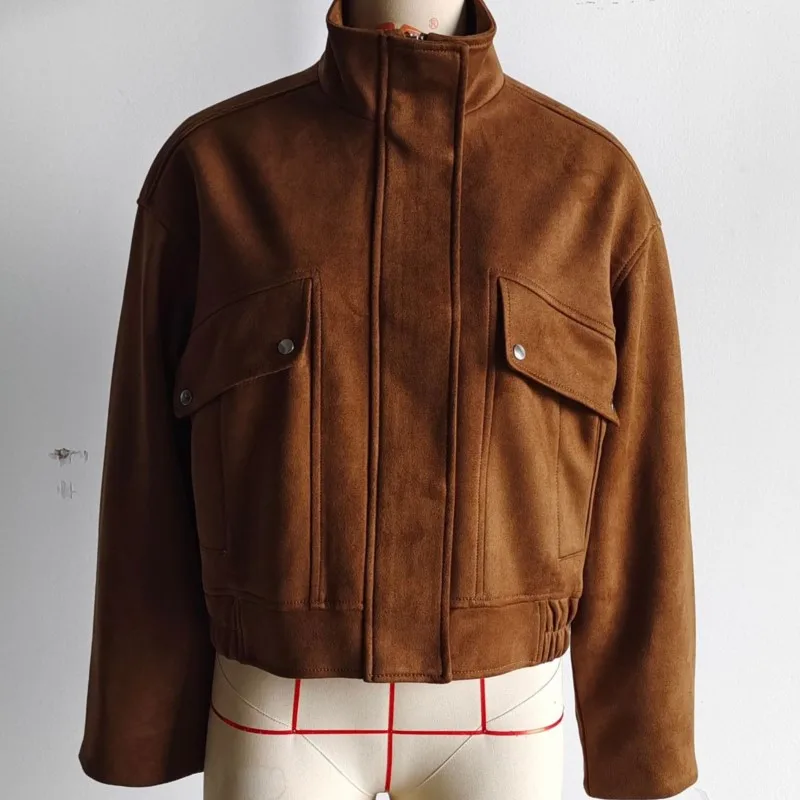 2025 Winter Women's Retro Stylish Jacket Loose-Fit Zip-Accented Stand-Collar Suede-Texture Coat Warm Daily Windproof Outerwear
2025 Winter Women's Retro Stylish Jacket Loose-Fit Zip-Accented Stand-Collar Suede-Texture Coat Warm Daily Windproof Outerwear
