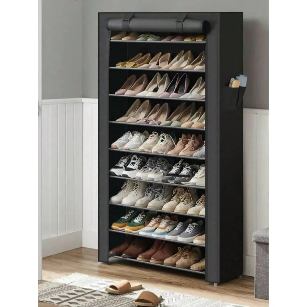 Rack, 9 Tier Shoe Organizer With Nonwoven Fabric Cover, Shoe Storage Shelf For 4050 Pairs Of Shoes, Entryway, Suitable For Snea
Rack, 9 Tier Shoe Organizer With Nonwoven Fabric Cover, Shoe Storage Shelf For 4050 Pairs Of Shoes, Entryway, Suitable For Snea