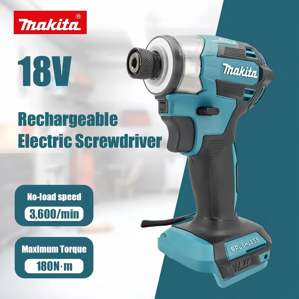 Аккумуляторный бесщеточный ударный шуруповерт MAKITA DTD171 18В, мощный электрический шуруповерт с высоким крутящим моментом для домашнего и профессионального использования
Аккумуляторный бесщеточный ударный шуруповерт MAKITA DTD171 18В, мощный электрический шуруповерт с высоким крутящим моментом для домашнего и профессионального использования