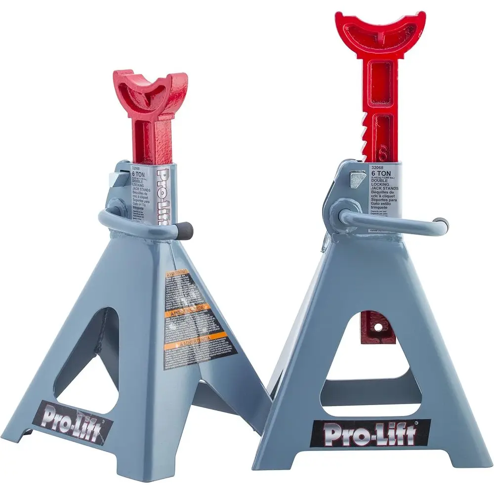 Pair of 6 Ton Heavy Duty Jack Stands with Double Locking and Mobility Features for Enhanced Safety in Auto Repair
Pair of 6 Ton Heavy Duty Jack Stands with Double Locking and Mobility Features for Enhanced Safety in Auto Repair