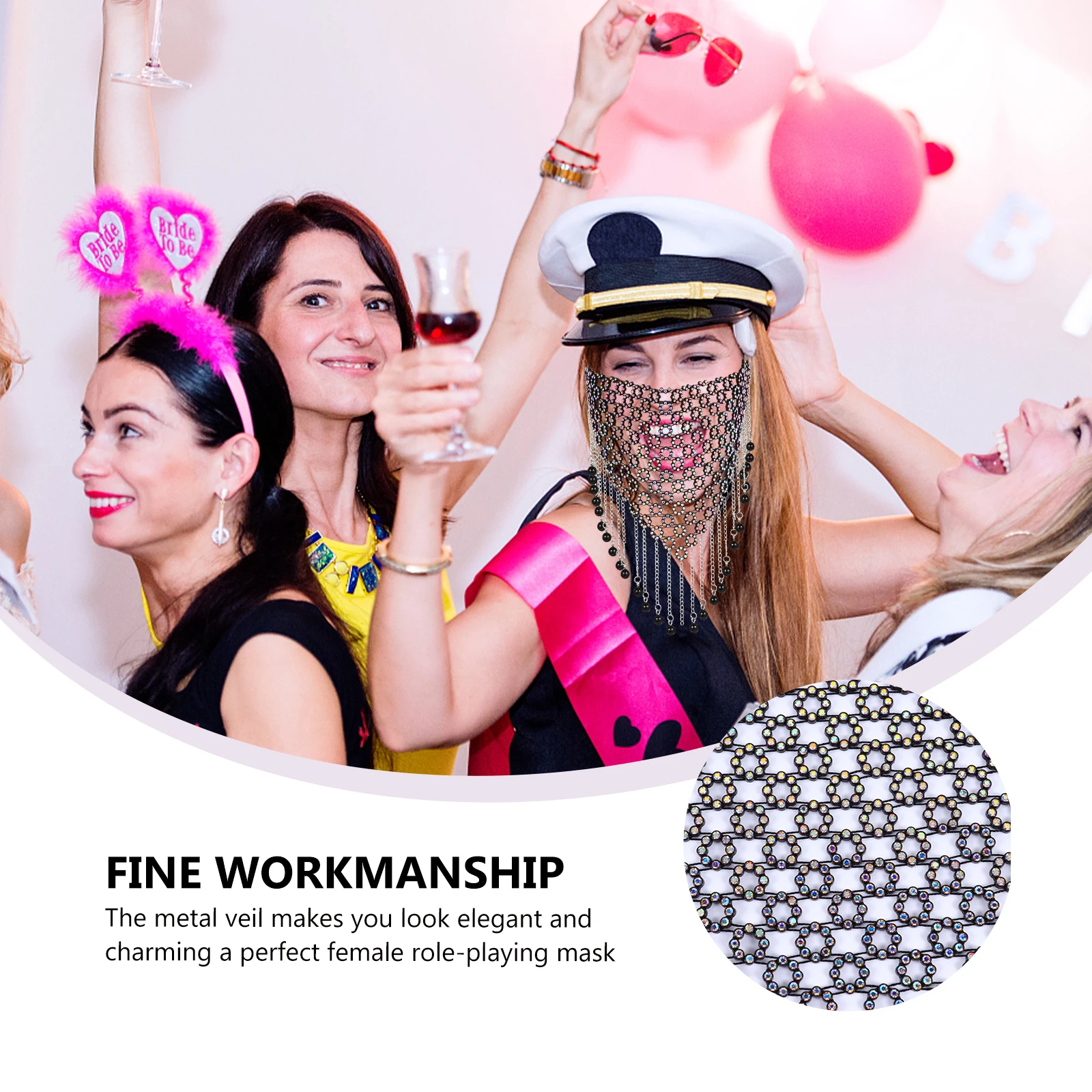 Rhinestone Face Mask Crystal Chain Tribal Veil Tassel Accessories Women Party Performance Costumes Rhinestones Jewelry
Rhinestone Face Mask Crystal Chain Tribal Veil Tassel Accessories Women Party Performance Costumes Rhinestones Jewelry