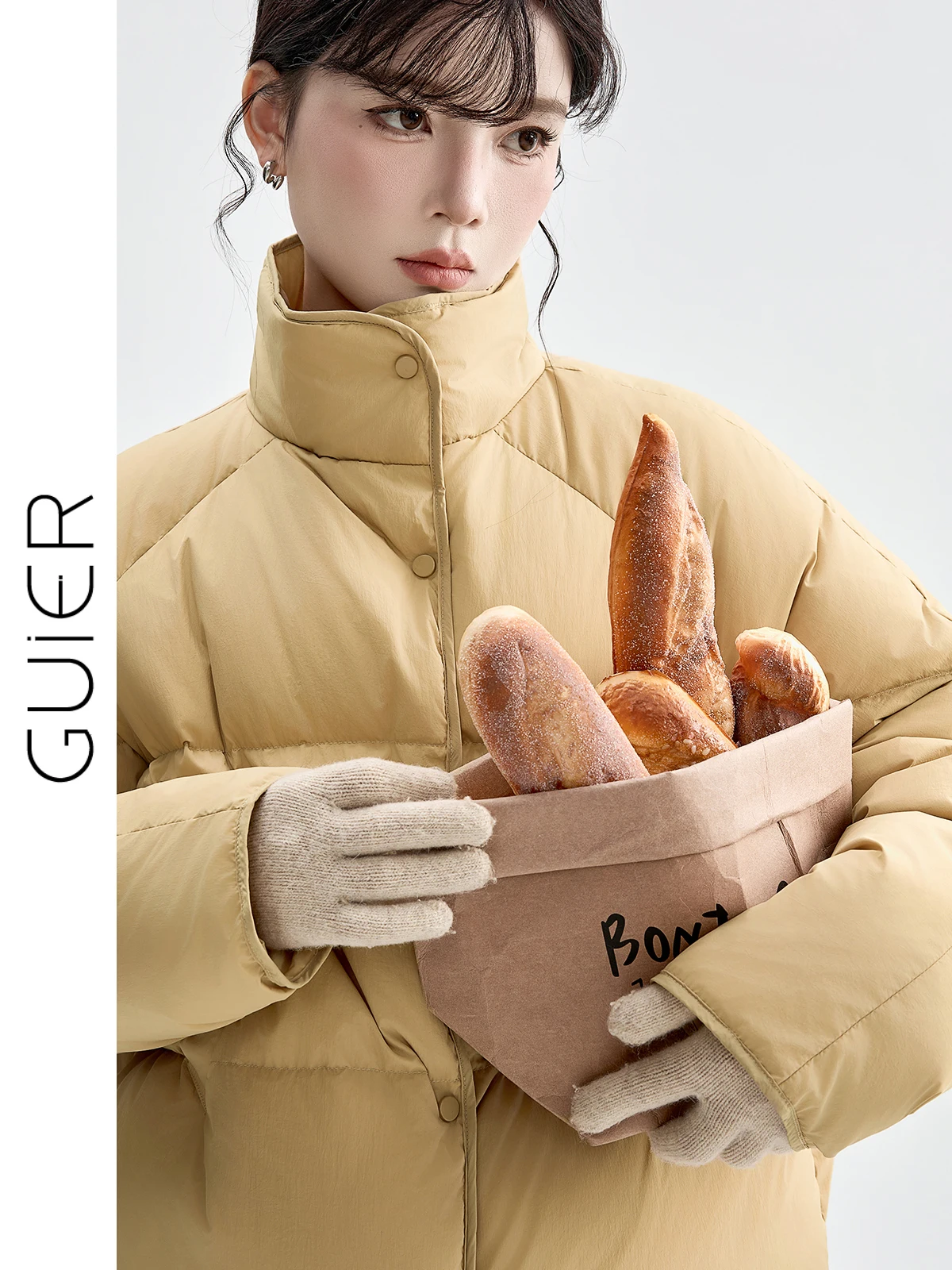 Guier ort Puffer Jaet Women's Winter New Simple Matching Warm White Du down Coat Stand Collar Thiened Long Sve Coat
Guier ort Puffer Jaet Women's Winter New Simple Matching Warm White Du down Coat Stand Collar Thiened Long Sve Coat