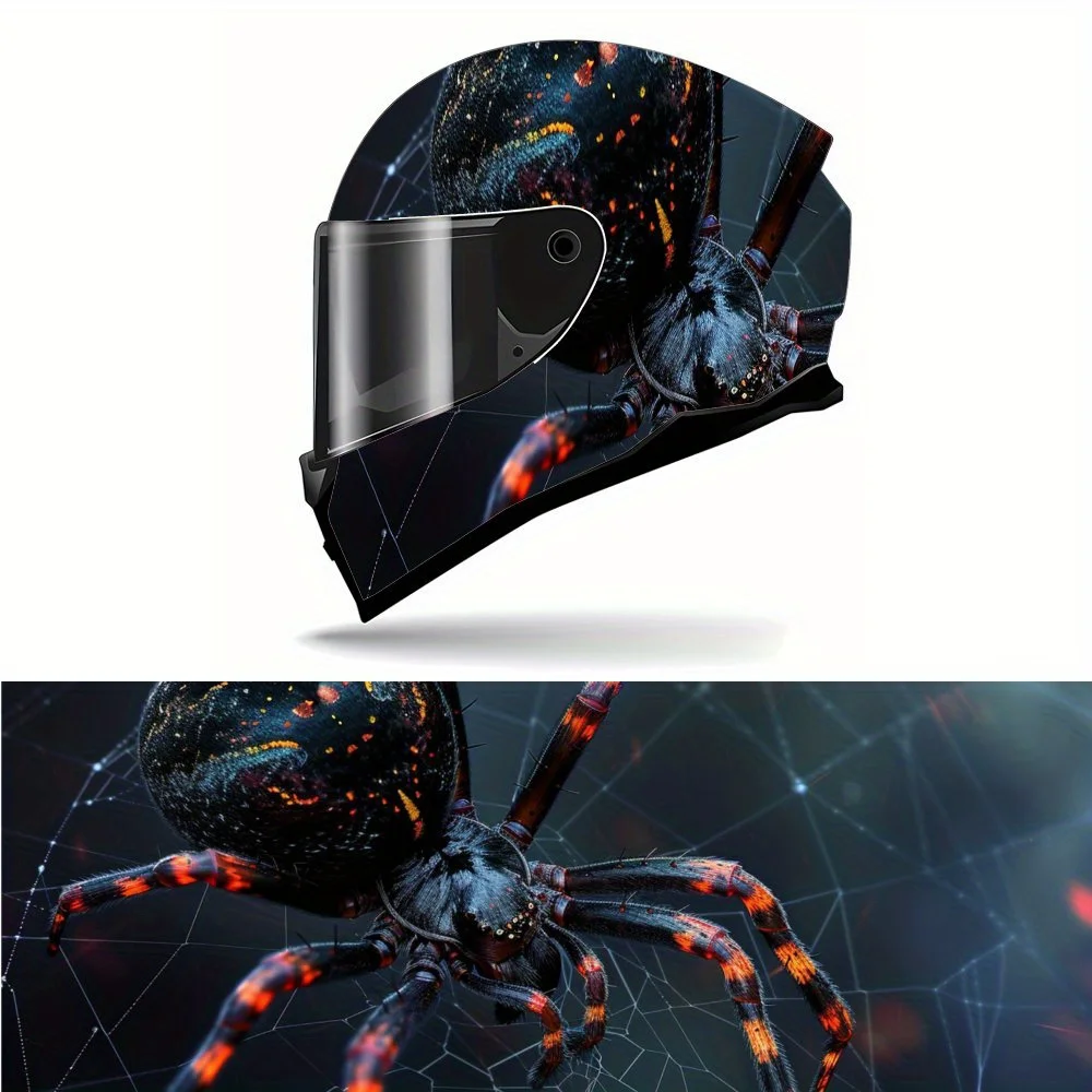 Black and red striped poisonous spider Print Full Helmet Wrap Sticker Motorcycle Helmet Racing Graphic Decal Vinyl Wrap Helmet D
Black and red striped poisonous spider Print Full Helmet Wrap Sticker Motorcycle Helmet Racing Graphic Decal Vinyl Wrap Helmet D