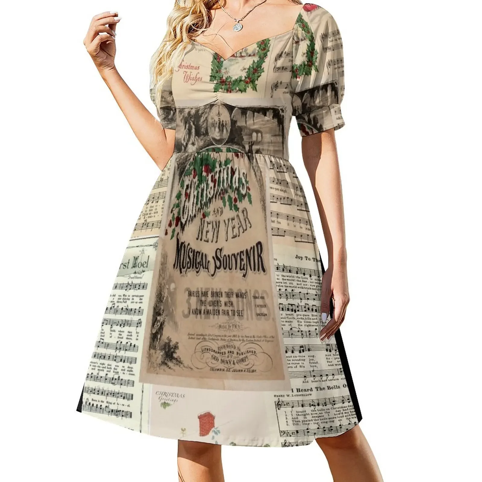 Christmas Carols Sheet Music Sleeveless Dress Woman dresses Party dresses Summer women's clothing Dress
Christmas Carols Sheet Music Sleeveless Dress Woman dresses Party dresses Summer women's clothing Dress