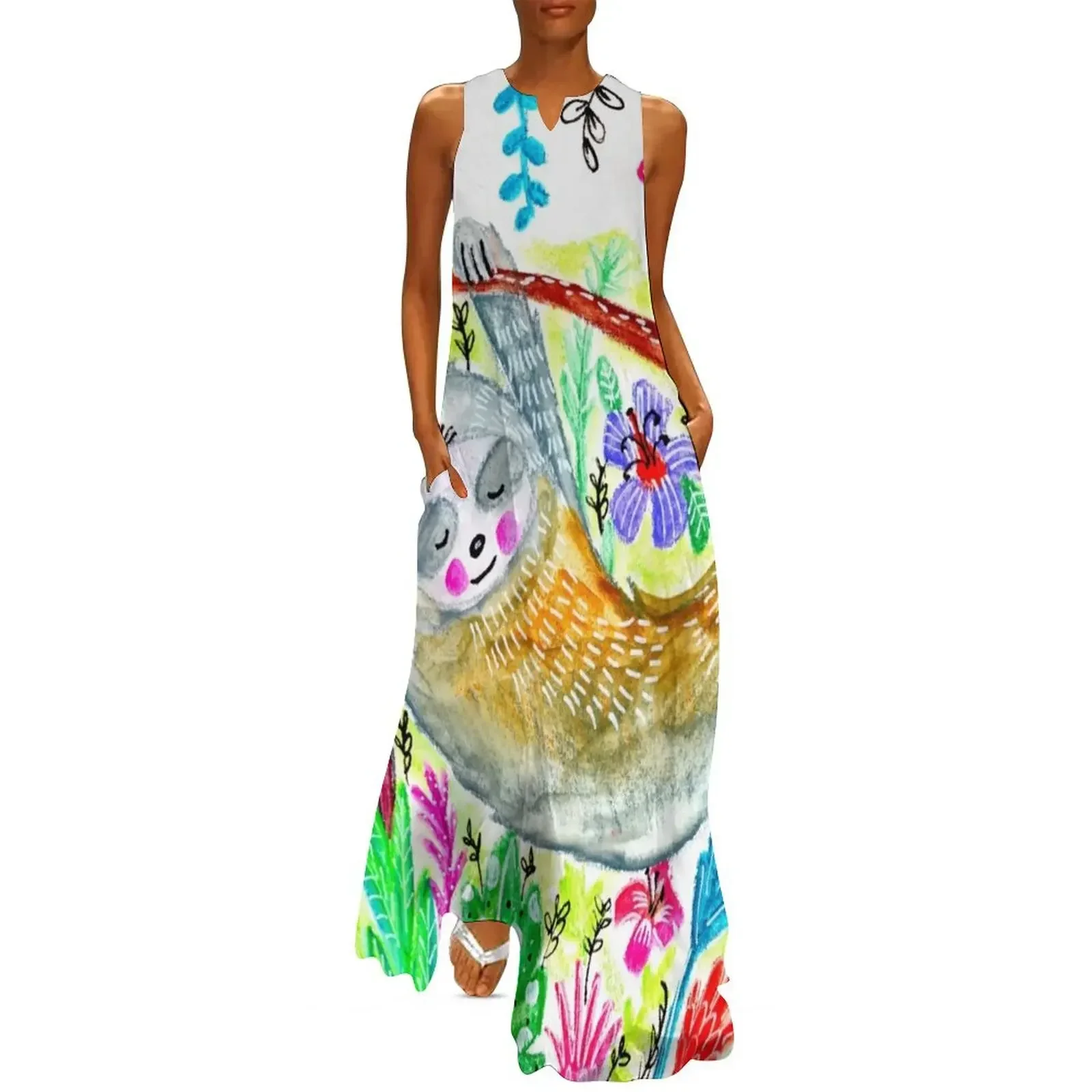 Sloth Days Long Dress Aesthetic clothing loose women's dress Women's evening dress
Sloth Days Long Dress Aesthetic clothing loose women's dress Women's evening dress