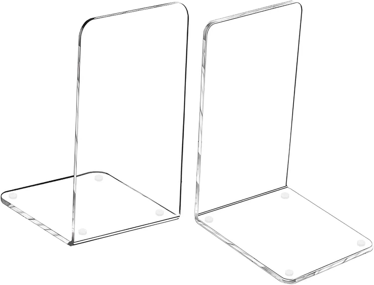 Clear Acrylic Book Ends 2pcs, Non-Slip Bookends for Shelves, Heavy Duty Book Holder for Office Home School
Clear Acrylic Book Ends 2pcs, Non-Slip Bookends for Shelves, Heavy Duty Book Holder for Office Home School