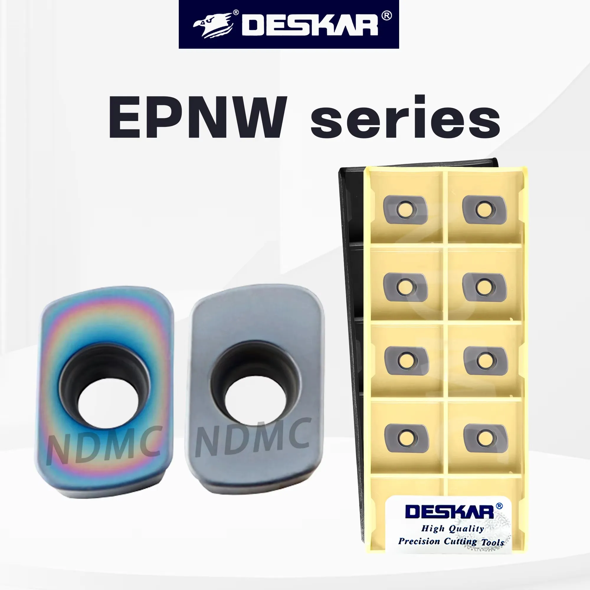 Numerical Control Lathe Fast Feed Milling Insert EPNW Series DESKAR EPNW0603TN-8 LF6018 EPNW0603TN-8 TF618 Machining Parts Blade
Numerical Control Lathe Fast Feed Milling Insert EPNW Series DESKAR EPNW0603TN-8 LF6018 EPNW0603TN-8 TF618 Machining Parts Blade