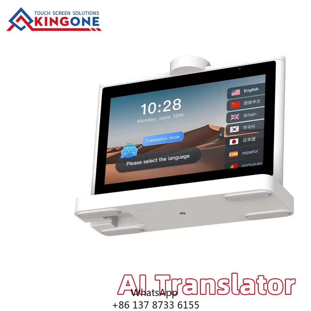 10.1 Inch AI Voice Translator Dual Screen IPS Display Android OS 4G WiFi 26 Languages Smart Face To Face Translation Machine
10.1 Inch AI Voice Translator Dual Screen IPS Display Android OS 4G WiFi 26 Languages Smart Face To Face Translation Machine