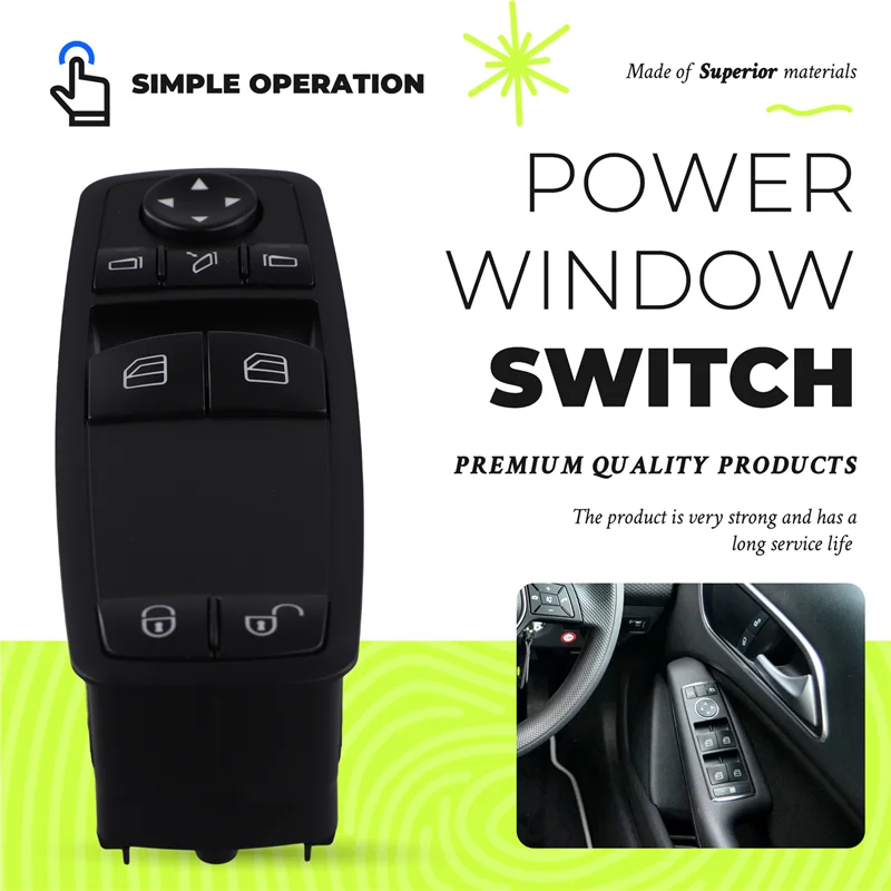 A1698206510 Power Window Switch For Mercedes Benz A160 A180 A200 2000-2016 1.6L Petrol L4 Car 1698206510
A1698206510 Power Window Switch For Mercedes Benz A160 A180 A200 2000-2016 1.6L Petrol L4 Car 1698206510
