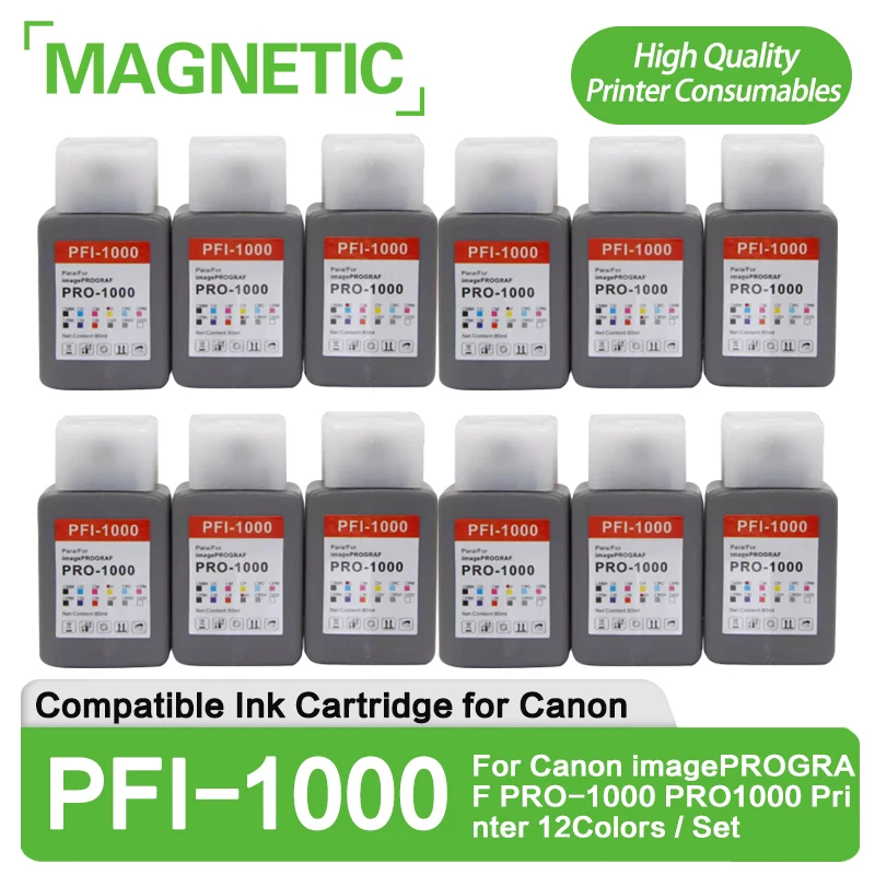 PFI-1000 PFI 1000 PFI1000 Совместимый картридж с пигментными чернилами для принтера Canon imagePROGRAF PRO-1000 PRO1000 12 цветов/набор
PFI-1000 PFI 1000 PFI1000 Совместимый картридж с пигментными чернилами для принтера Canon imagePROGRAF PRO-1000 PRO1000 12 цветов/набор