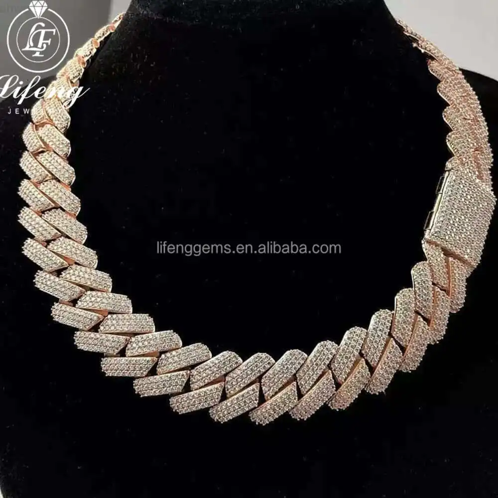 Customize Luxury Hip Hop Jewelry White Gold Plated 20mm Cuban Link Chain Iced Out Diamond Hip Hop Chain Necklace for Men Jewelry
Customize Luxury Hip Hop Jewelry White Gold Plated 20mm Cuban Link Chain Iced Out Diamond Hip Hop Chain Necklace for Men Jewelry