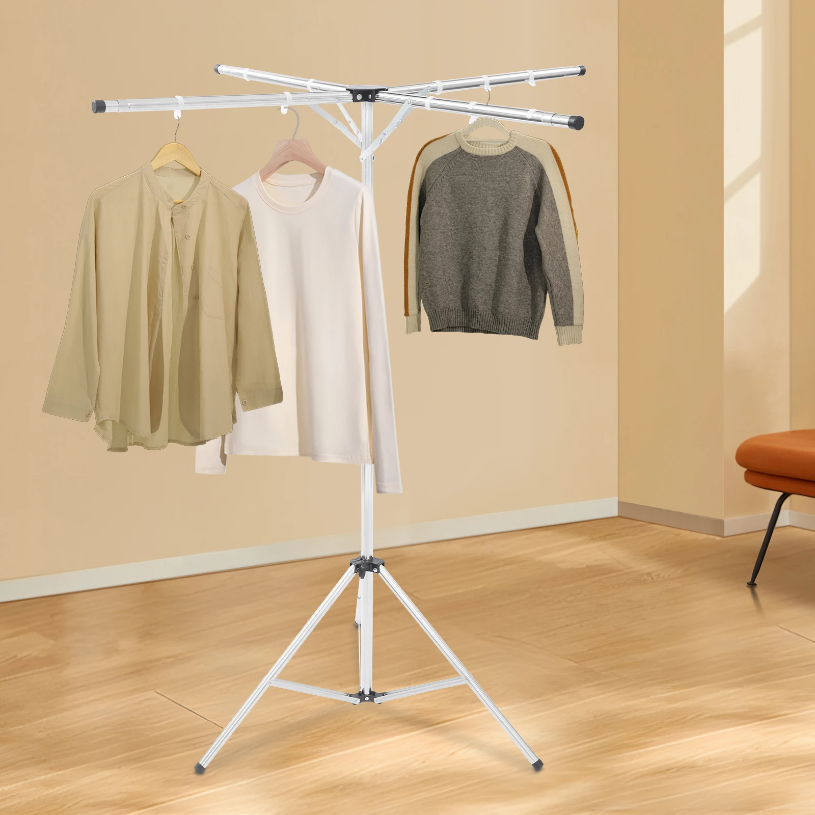 Silver X-Shaped Adjustable Laundry Rack Premium Stainless Steel ABS Material Corrosion-Rust-Weather Resistant Durable
Silver X-Shaped Adjustable Laundry Rack Premium Stainless Steel ABS Material Corrosion-Rust-Weather Resistant Durable