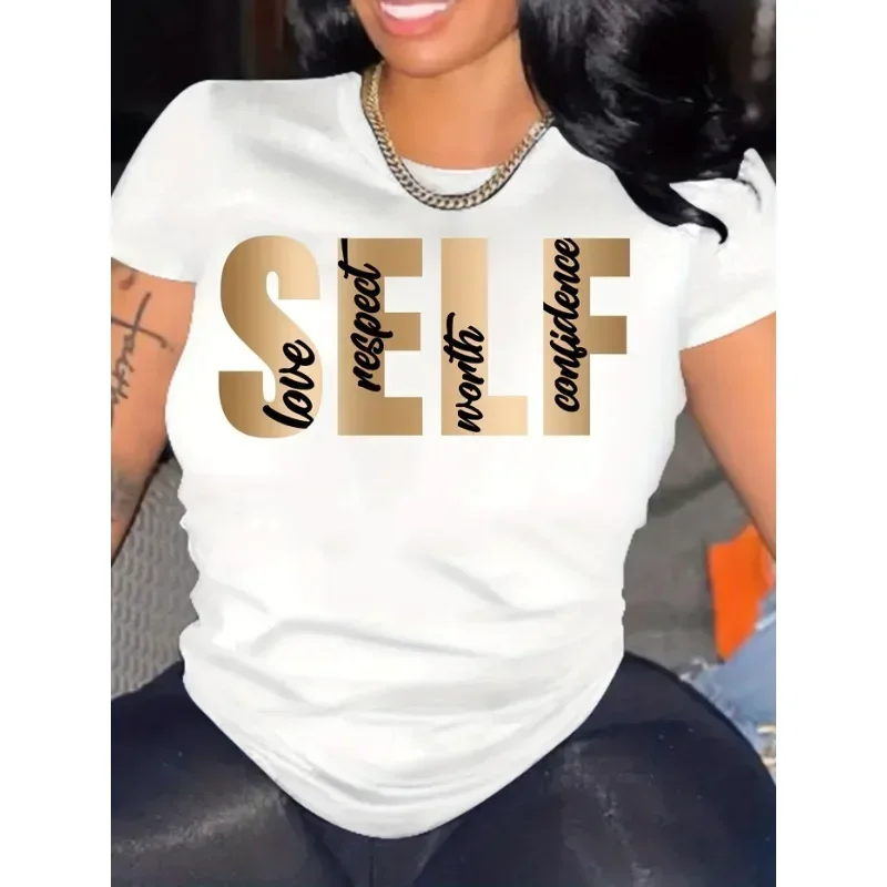 Cotton Tshirt Summer Women Letter Printed Tops Hip Hop Rap Style Tshirt Summer O-neck Unisex Short Sleeve TShirt Streetwear
Cotton Tshirt Summer Women Letter Printed Tops Hip Hop Rap Style Tshirt Summer O-neck Unisex Short Sleeve TShirt Streetwear