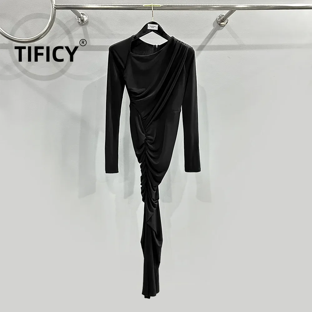 High Street Fashion Slim Women's Spring and Autumn New Fashionable Split Slim Fit Hip Hugging Knitted Dress Bodycon Dress
High Street Fashion Slim Women's Spring and Autumn New Fashionable Split Slim Fit Hip Hugging Knitted Dress Bodycon Dress