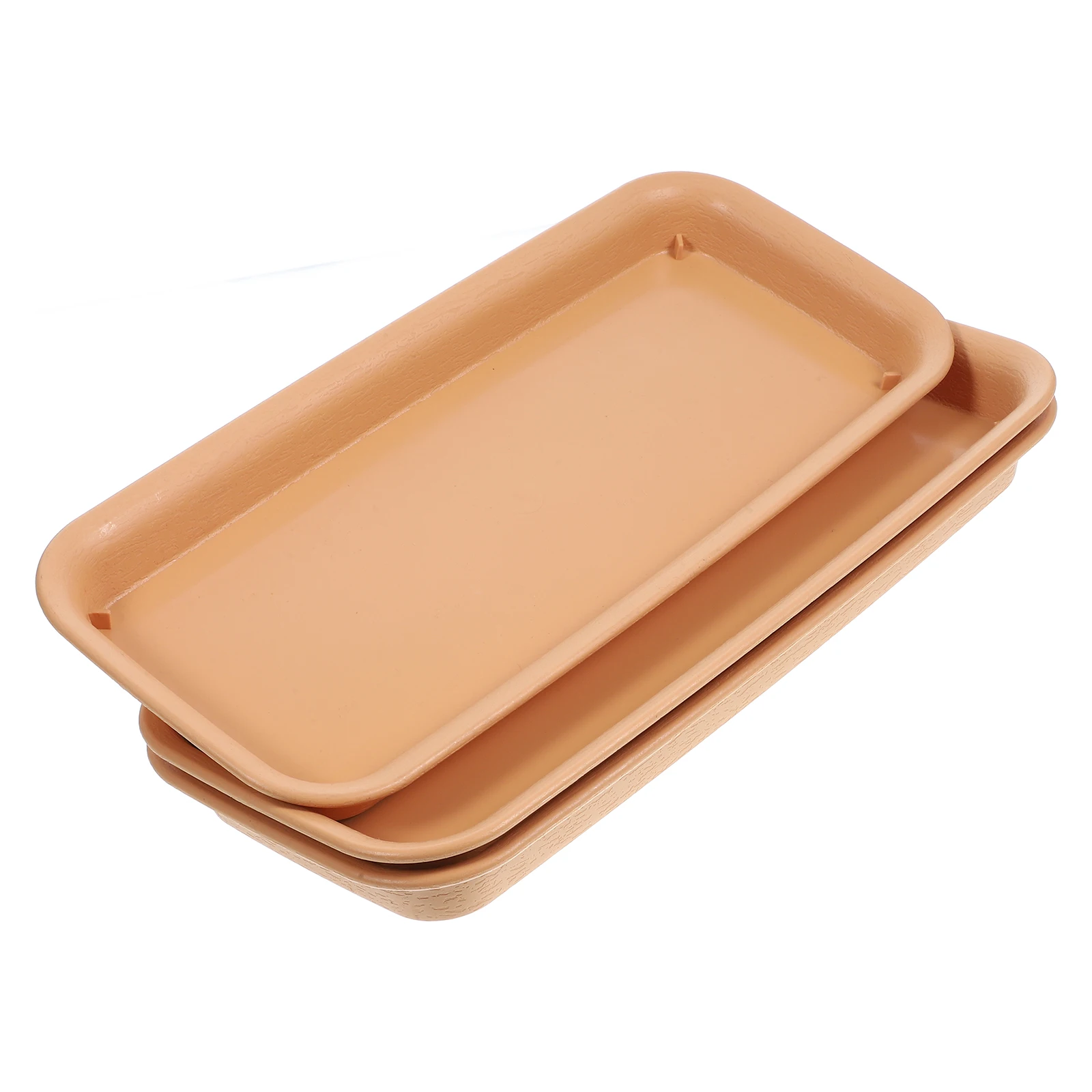 3pcs Rectangle Flower Pot Trays Small Size Plastic Plant Saucers Light Brown Planter Water Drip Tray
3pcs Rectangle Flower Pot Trays Small Size Plastic Plant Saucers Light Brown Planter Water Drip Tray