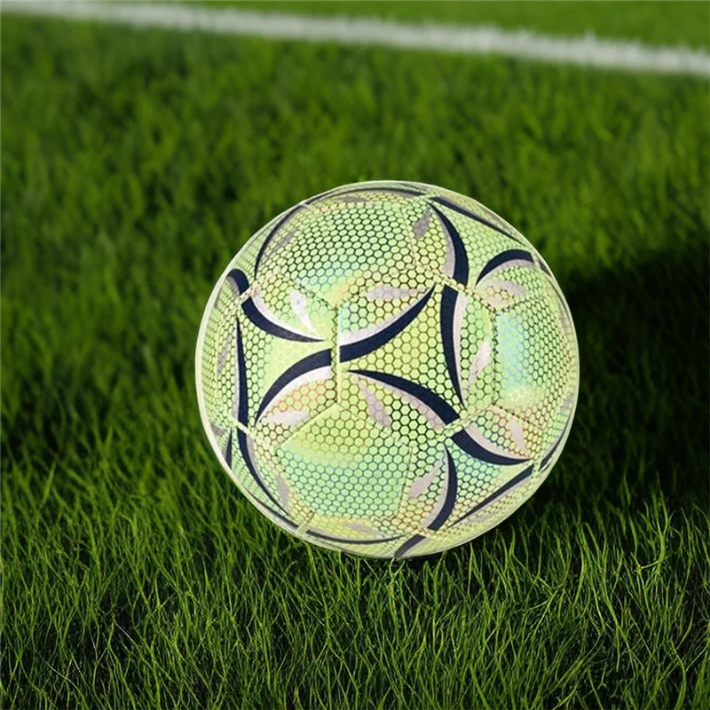 ELOS-Outdoor Glow Reflective Football Soccer Ball Official No.5 Ball PU Match Training Football Futbol Topu For Adults
ELOS-Outdoor Glow Reflective Football Soccer Ball Official No.5 Ball PU Match Training Football Futbol Topu For Adults