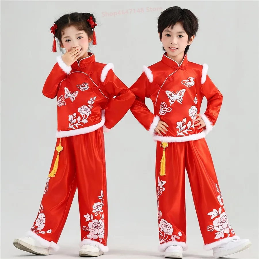 New children's spring and autumnPerformance clothing Hanfu children's ancient costume plus cotton dress baby Tang suit red suit
New children's spring and autumnPerformance clothing Hanfu children's ancient costume plus cotton dress baby Tang suit red suit