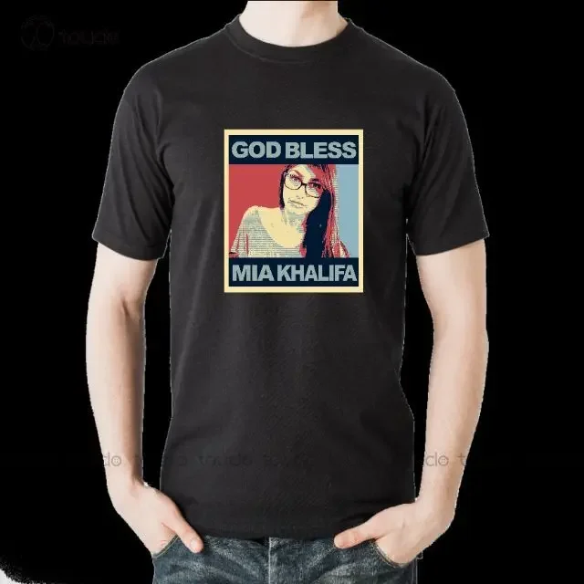 Men'S T-Shirt: God Bless Mia Khalifa Black Cotton Tees Boys' Tops Tees & Shirts Fashion Tshirt Summer New Popular Streetwear
Men'S T-Shirt: God Bless Mia Khalifa Black Cotton Tees Boys' Tops Tees & Shirts Fashion Tshirt Summer New Popular Streetwear