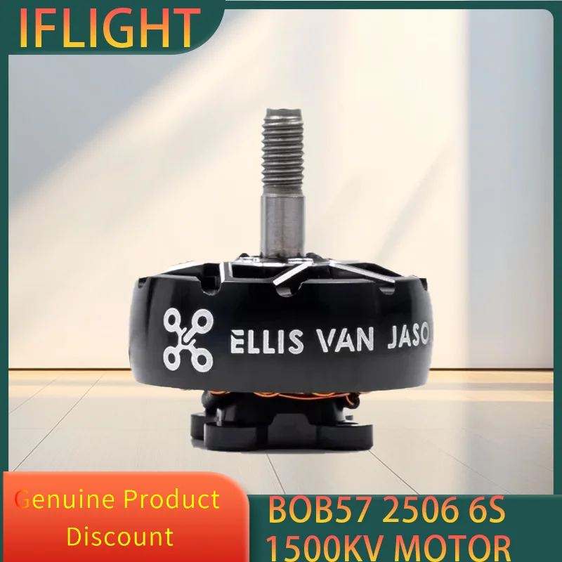 IFlight BOB57 2506 1500KV 6S FPV Motor with 5mm Shaft Professional Freestyle Race Brushless Motor for FPV Spare Parts
IFlight BOB57 2506 1500KV 6S FPV Motor with 5mm Shaft Professional Freestyle Race Brushless Motor for FPV Spare Parts
