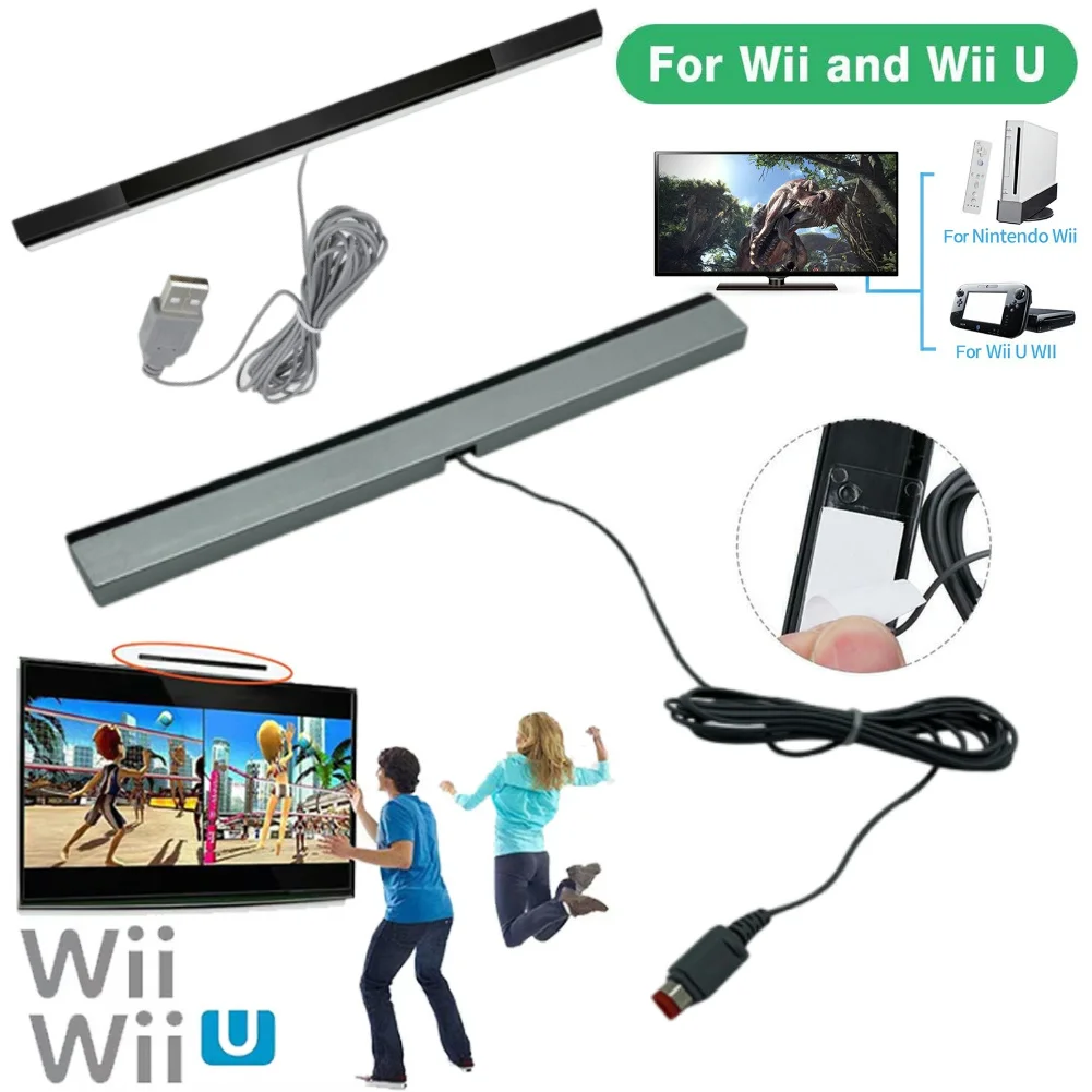 Remote Infrared Ray IR Inductor Bar with Extension Cord Wired Infrared Ray Sensor Bar Wired Motion Sensor Bar for Wii
Remote Infrared Ray IR Inductor Bar with Extension Cord Wired Infrared Ray Sensor Bar Wired Motion Sensor Bar for Wii