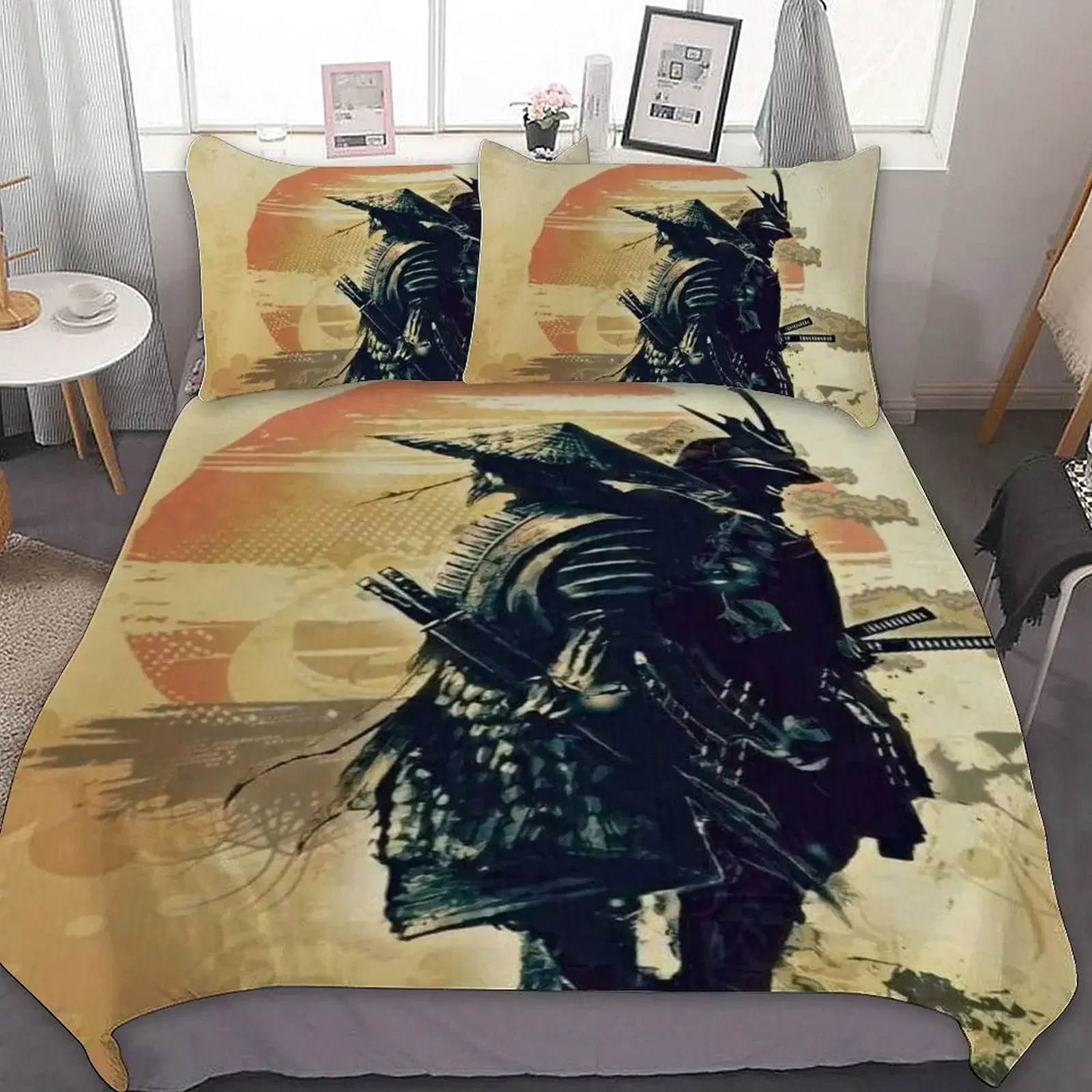 New 3D Print Japanese Samurai Comfortable Duvet Quilt Cover Pillowcase Bedding Set Children Bedroom Decoration Home Textile 
New 3D Print Japanese Samurai Comfortable Duvet Quilt Cover Pillowcase Bedding Set Children Bedroom Decoration Home Textile