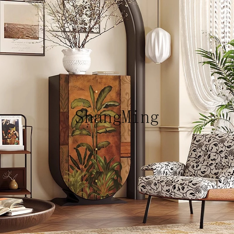 CL Nanyang style living room sofa next to the wall four chest cabinets solid wood free installation locker
CL Nanyang style living room sofa next to the wall four chest cabinets solid wood free installation locker