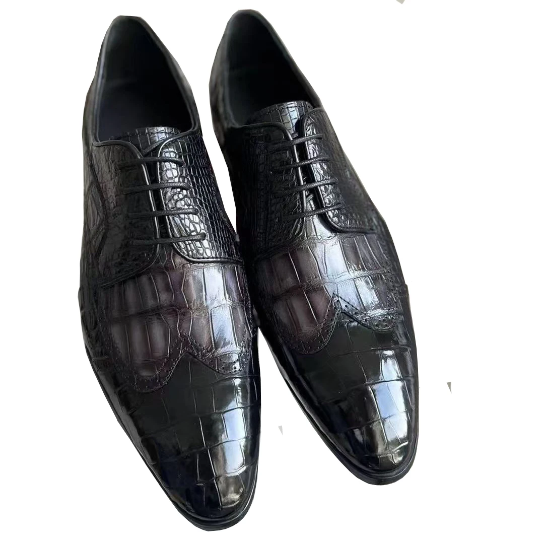 Новые мужские туфли yinshang из кожи крокодила, мужские классические туфли, кожаные туфли для мужчин, свадебные туфли для жениха, для деловых встреч и свиданий
Новые мужские туфли yinshang из кожи крокодила, мужские классические туфли, кожаные туфли для мужчин, свадебные туфли для жениха, для деловых встреч и свиданий