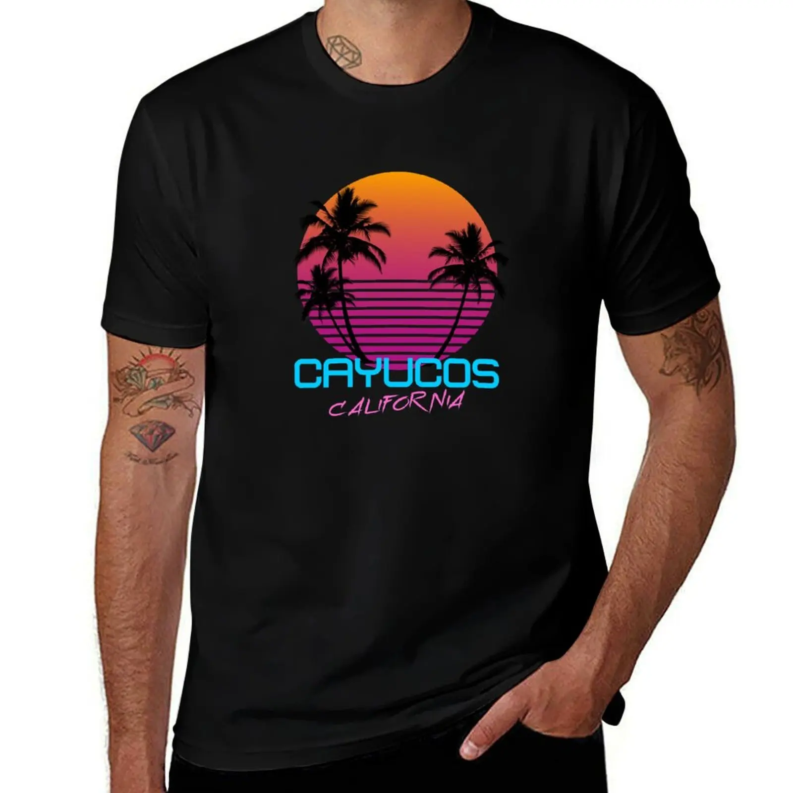 Cayucos California Retro 80's Sunset T-Shirt cotton t shirt man man tshirt printed t shirts for man T-shirt
Cayucos California Retro 80's Sunset T-Shirt cotton t shirt man man tshirt printed t shirts for man T-shirt