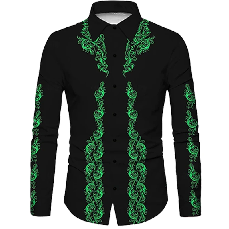 Hot selling men's retro 3d printed long sleeve shirt suitable for autumn and winter parties, comfortable long sleeve lapel shirt
Hot selling men's retro 3d printed long sleeve shirt suitable for autumn and winter parties, comfortable long sleeve lapel shirt