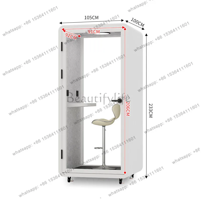 Soundproof room Silent warehouse Office cabin Telephone booth Home sleeping cabin Mobile
Soundproof room Silent warehouse Office cabin Telephone booth Home sleeping cabin Mobile