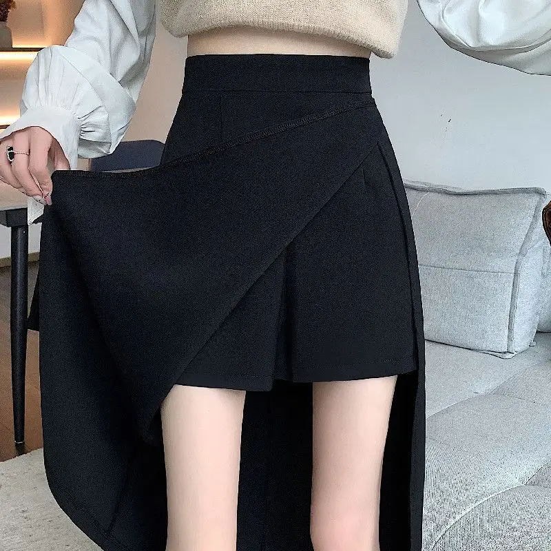Women's Short Skirt Black Double Layers Summer Fashion High Waist Office Lady Clothing Pure A- Line Mini Korean Fashion XS-5XL
Women's Short Skirt Black Double Layers Summer Fashion High Waist Office Lady Clothing Pure A- Line Mini Korean Fashion XS-5XL