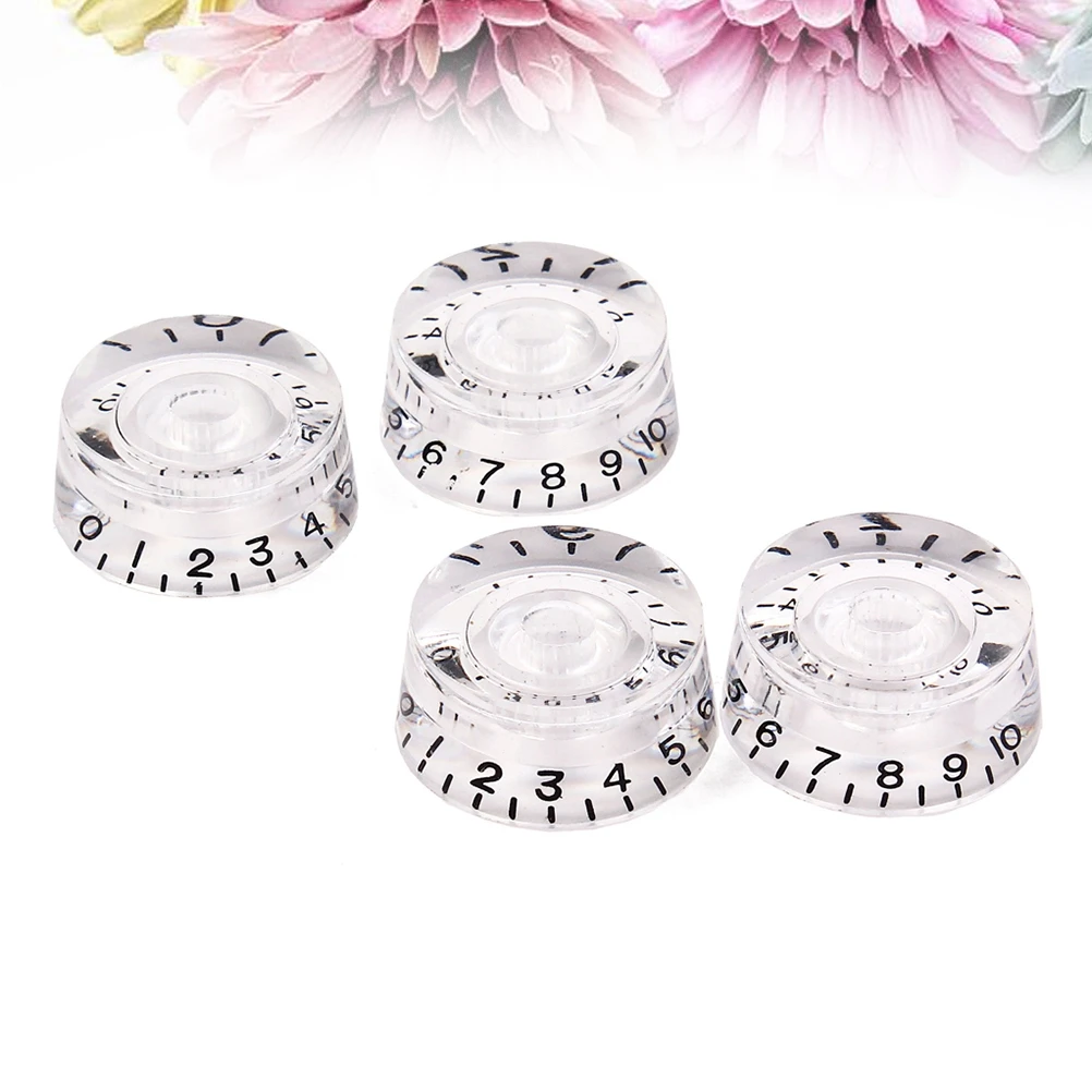 4 PCS/ Set Guitar Volume Tone Control Knobs Rotary Knobs for Electric Guitar Parts Replacement (White)
4 PCS/ Set Guitar Volume Tone Control Knobs Rotary Knobs for Electric Guitar Parts Replacement (White)