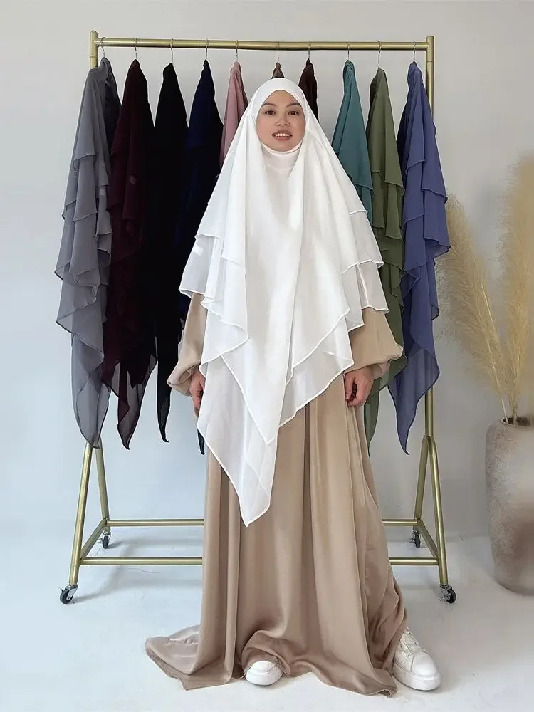 Ramadan Chiffon Khimar Abaya Niqab Turkey Arabic Muslim Hijab Islam Prayer Clothes For Women Djellaba Turban Musulmans Femme
Ramadan Chiffon Khimar Abaya Niqab Turkey Arabic Muslim Hijab Islam Prayer Clothes For Women Djellaba Turban Musulmans Femme
