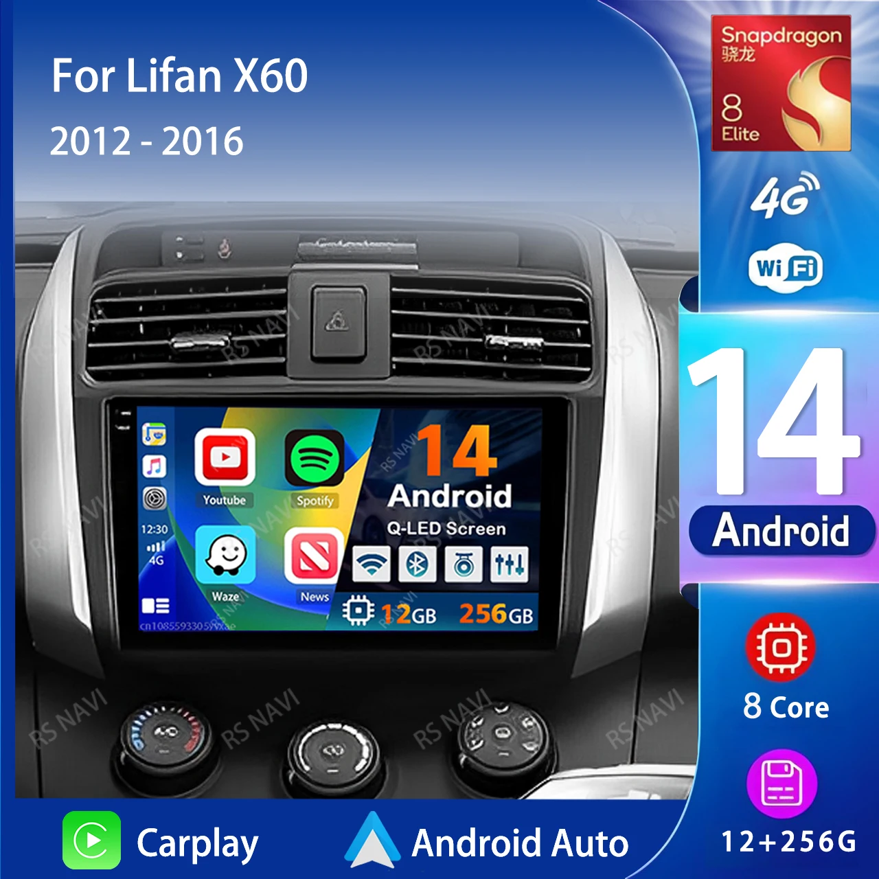 Android 14 Carplay Car Radio For Lifan X60 X 60 2011 2012 - 2016 Navigation Multimedia Player Stereo 5GWiFi+4G BT video Auto DSP
Android 14 Carplay Car Radio For Lifan X60 X 60 2011 2012 - 2016 Navigation Multimedia Player Stereo 5GWiFi+4G BT video Auto DSP