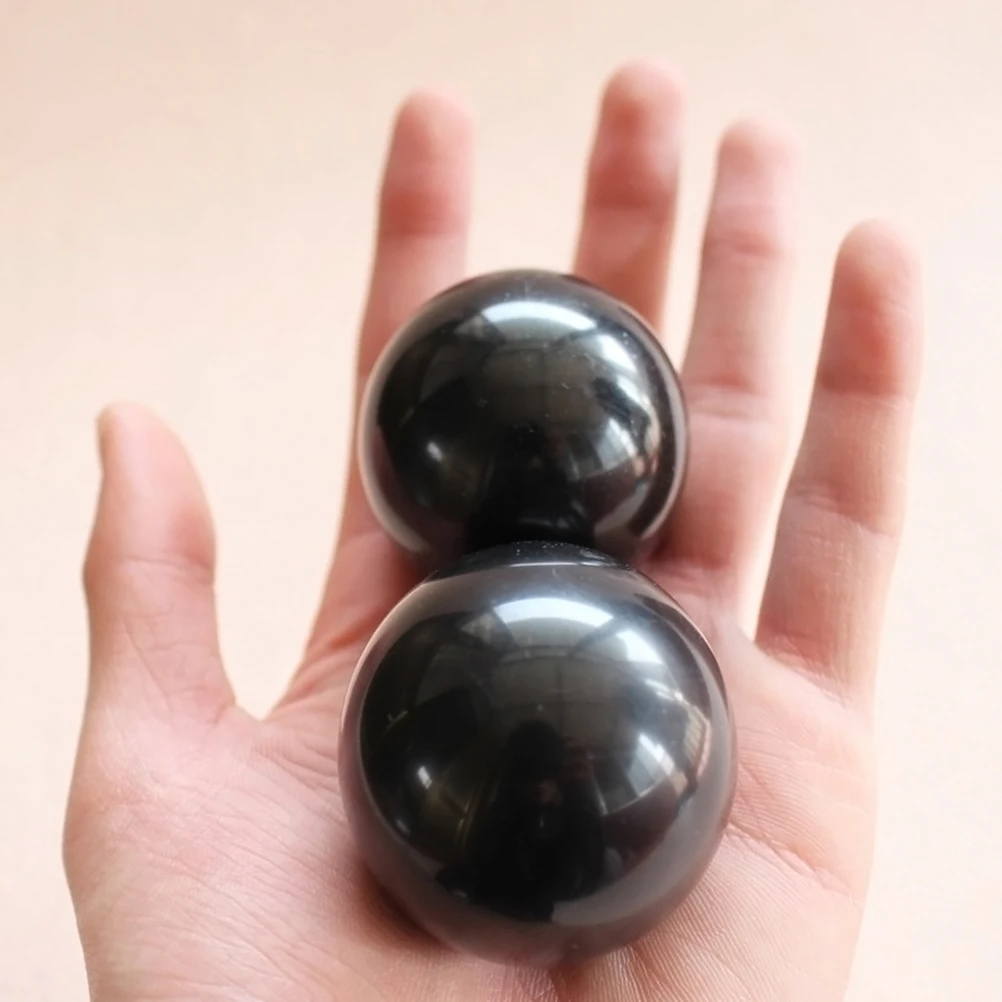 2pcs Natural Stone Massage Ball Meditation Fitness Hand Exercise Healing Ball for Hand Therapy (Black)
2pcs Natural Stone Massage Ball Meditation Fitness Hand Exercise Healing Ball for Hand Therapy (Black)