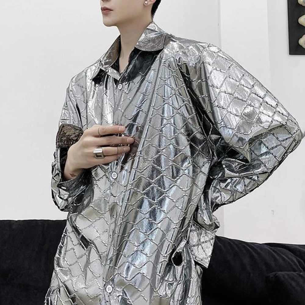 New Spring And Autumn Men's Shiny Long-Sleeved Shirt American Retro Fashion Trend Leisure Loose Breathable Niche Men's Tops
New Spring And Autumn Men's Shiny Long-Sleeved Shirt American Retro Fashion Trend Leisure Loose Breathable Niche Men's Tops