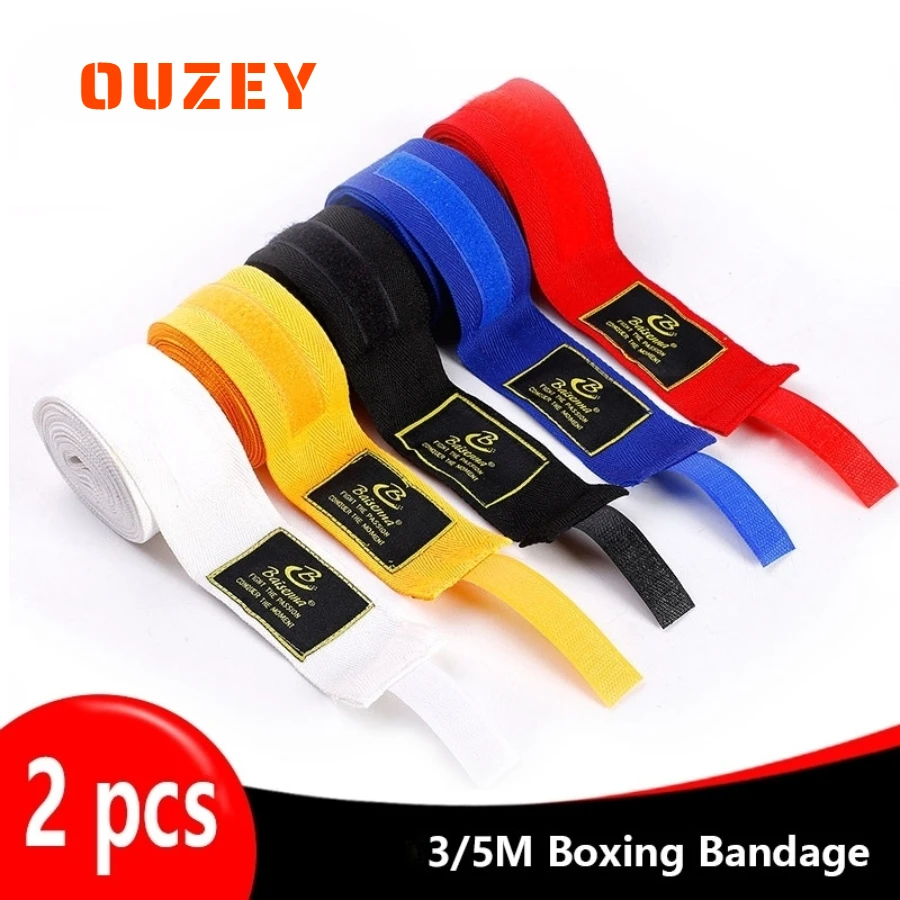 OUZEY 2 Rolls 3/5M Cotton Boxing Bandage Sports Strap Sanda Kick Boxing MMA Hand Gloves Wraps Belt Boxing Sports Wraps Bandage 
OUZEY 2 Rolls 3/5M Cotton Boxing Bandage Sports Strap Sanda Kick Boxing MMA Hand Gloves Wraps Belt Boxing Sports Wraps Bandage