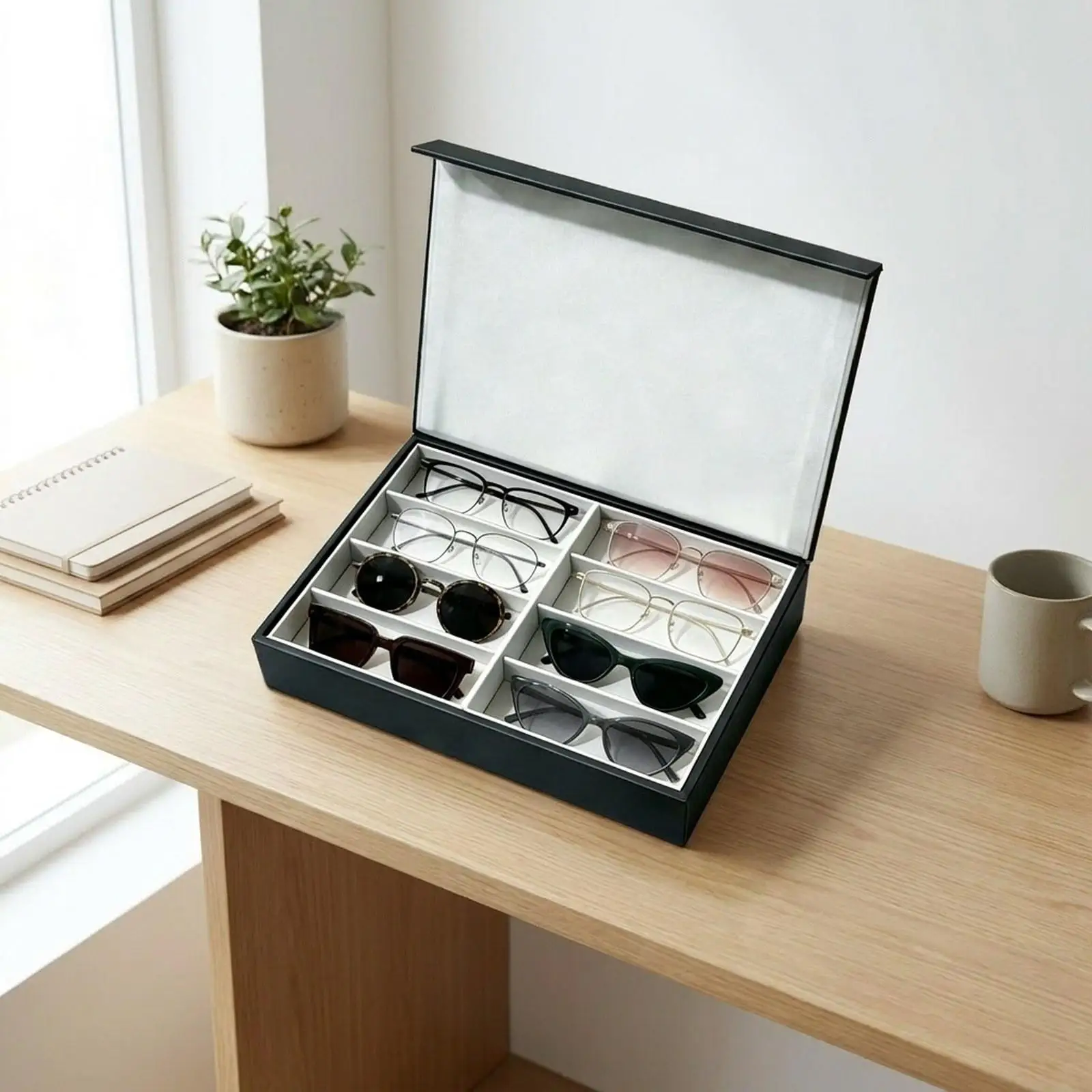 Sunglasses Storage Holder Collector Glasses Organizer for Travel Closet Desk
Sunglasses Storage Holder Collector Glasses Organizer for Travel Closet Desk