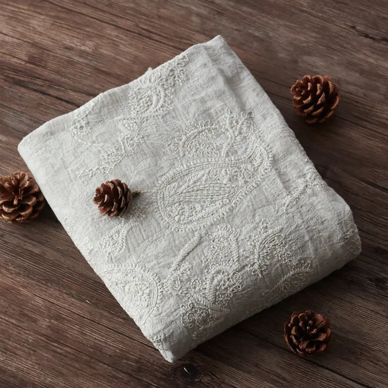 Качественная ткань из хлопка и льна с жаккардовой вышивкой для платьев, одежды, аксессуаров ручной работы и DIY
Качественная ткань из хлопка и льна с жаккардовой вышивкой для платьев, одежды, аксессуаров ручной работы и DIY