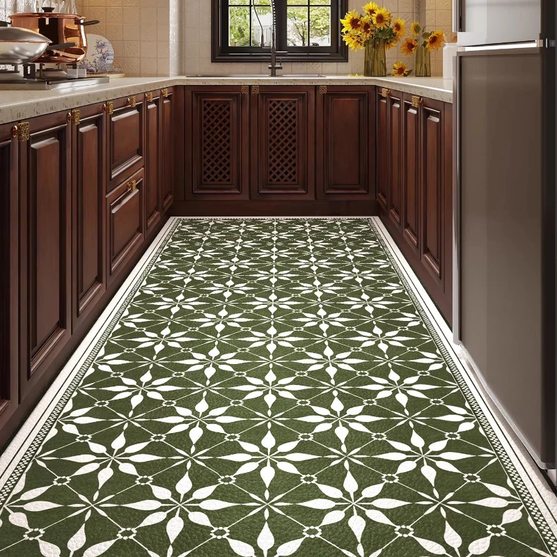 Kitchen Rug PVC Leather Waterproof Carpet Large Oil-proof Carpets Non-slip Floor Mat Minimalist Green Rug Home Decor Rugs
Kitchen Rug PVC Leather Waterproof Carpet Large Oil-proof Carpets Non-slip Floor Mat Minimalist Green Rug Home Decor Rugs